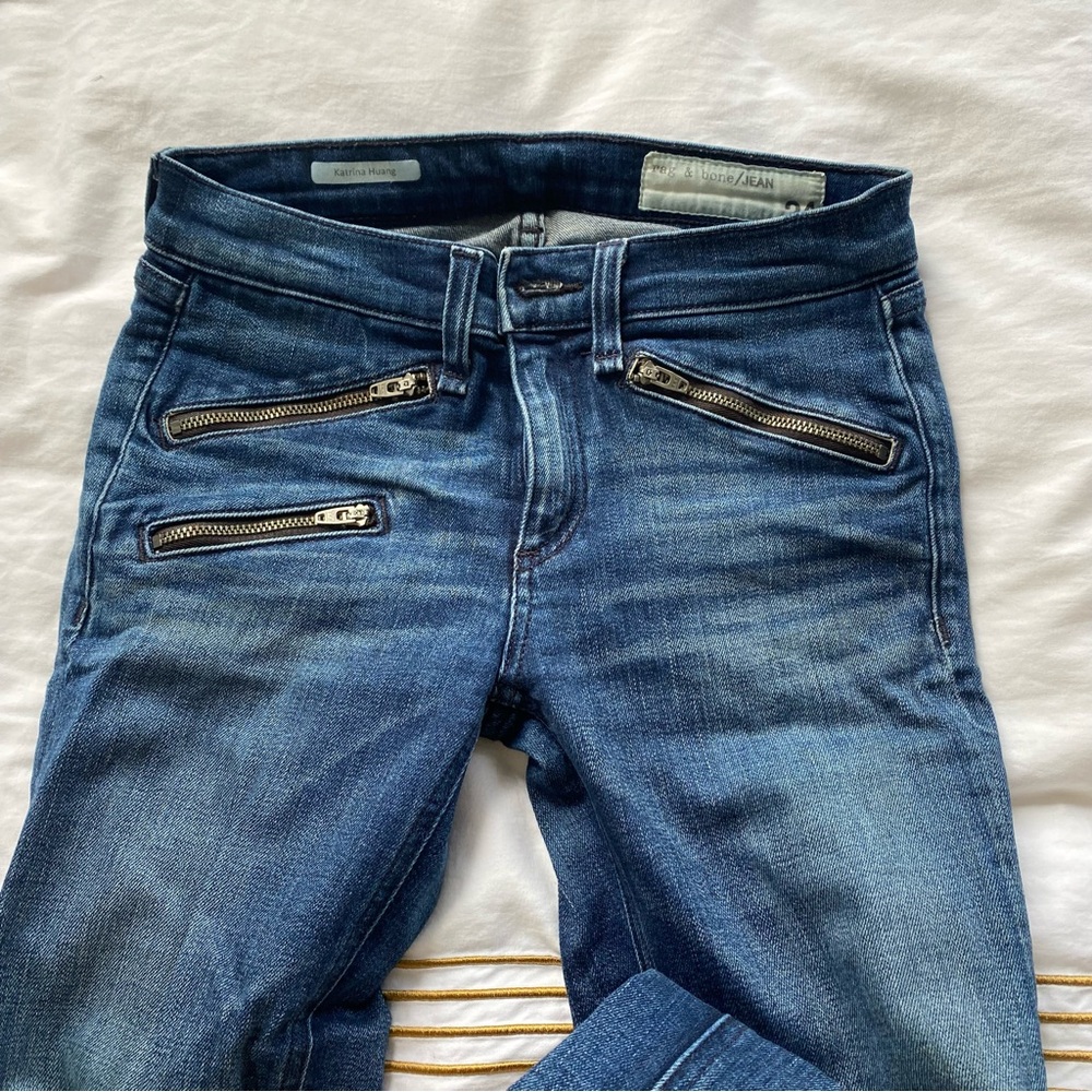 Rag & Bone Low Rise Skinny Jeans